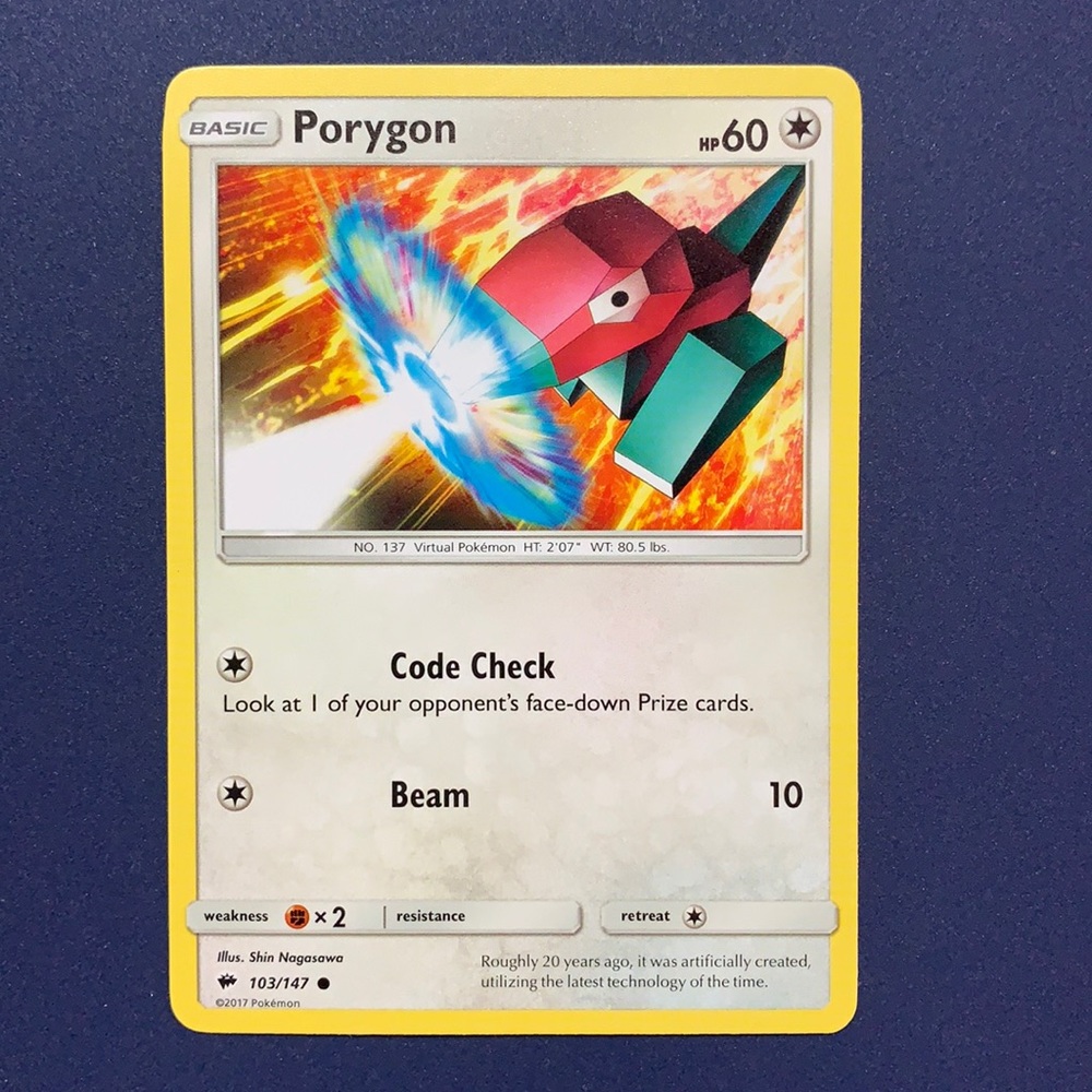 Porygon Pokémon card 103/147